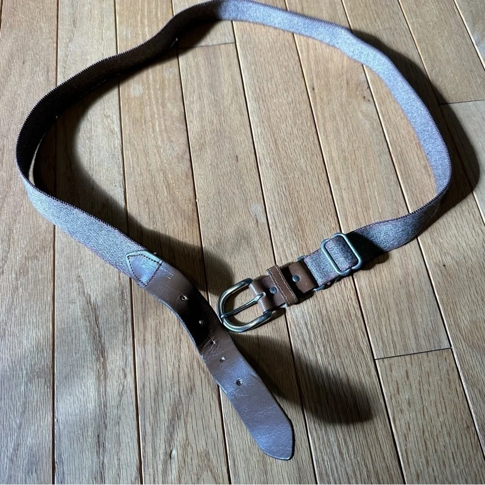 Vintage Men’s Leather Belt Brown Size 38